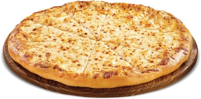 Tomatensaus en mozarella kaas.